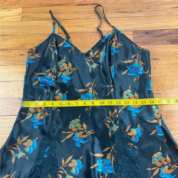 Vintage 80's Victorias Secret Gold Label Floral Slip Size M - Picture 6 of 9